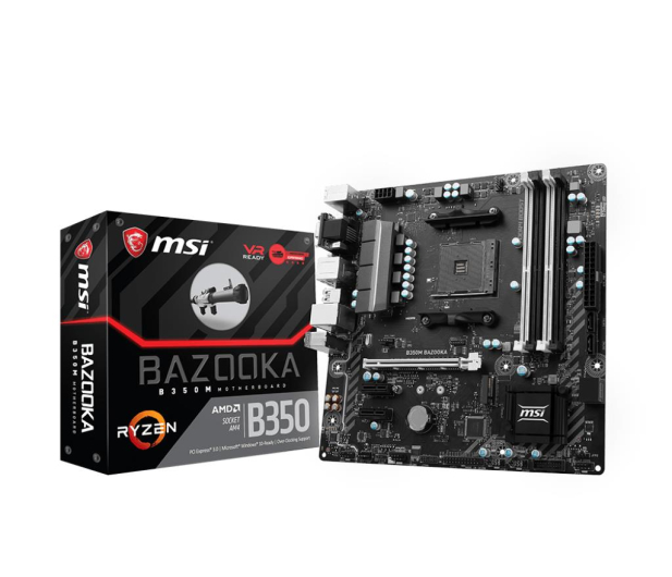 MSI B350M BAZOOKA (PCI-E DDR4 USB3.1/M.2) - 363614 - zdjęcie